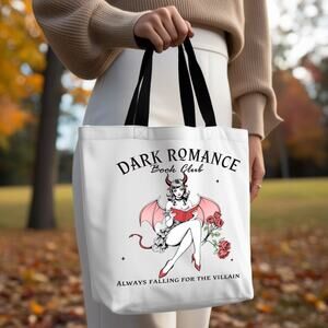 Dark Romance Book Club Tote Pinup Villain Lovers Bibliophiles